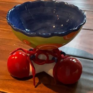 Rare Vintage FItz & Floyd “Clowning Around” series “Shoes Dish - NIB